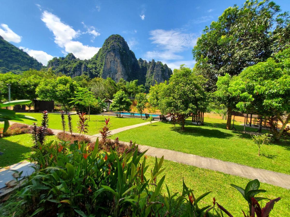 Bearlinbungalow Vang Vieng Zewnętrze zdjęcie
